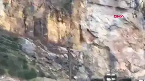 Amasra'da Yağışlar Kaya Düşmesine Neden Oldu!