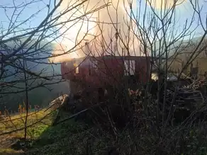 Köy Evi Elektrik Kontağından Yandı