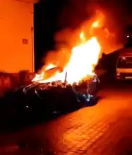 Bartın'da Park Halindeki Araçta Yangın!