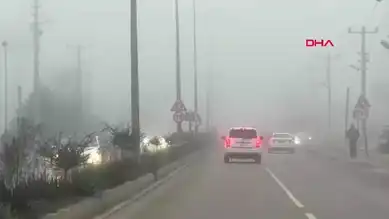 Bartın'da Yoğun Sis: Görüş 10 Metreye Düştü!