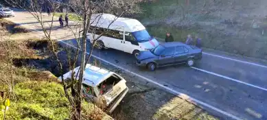 Bartın'da Buzlanma Nedeniyle Zincirleme Kaza: 4 Yaralı